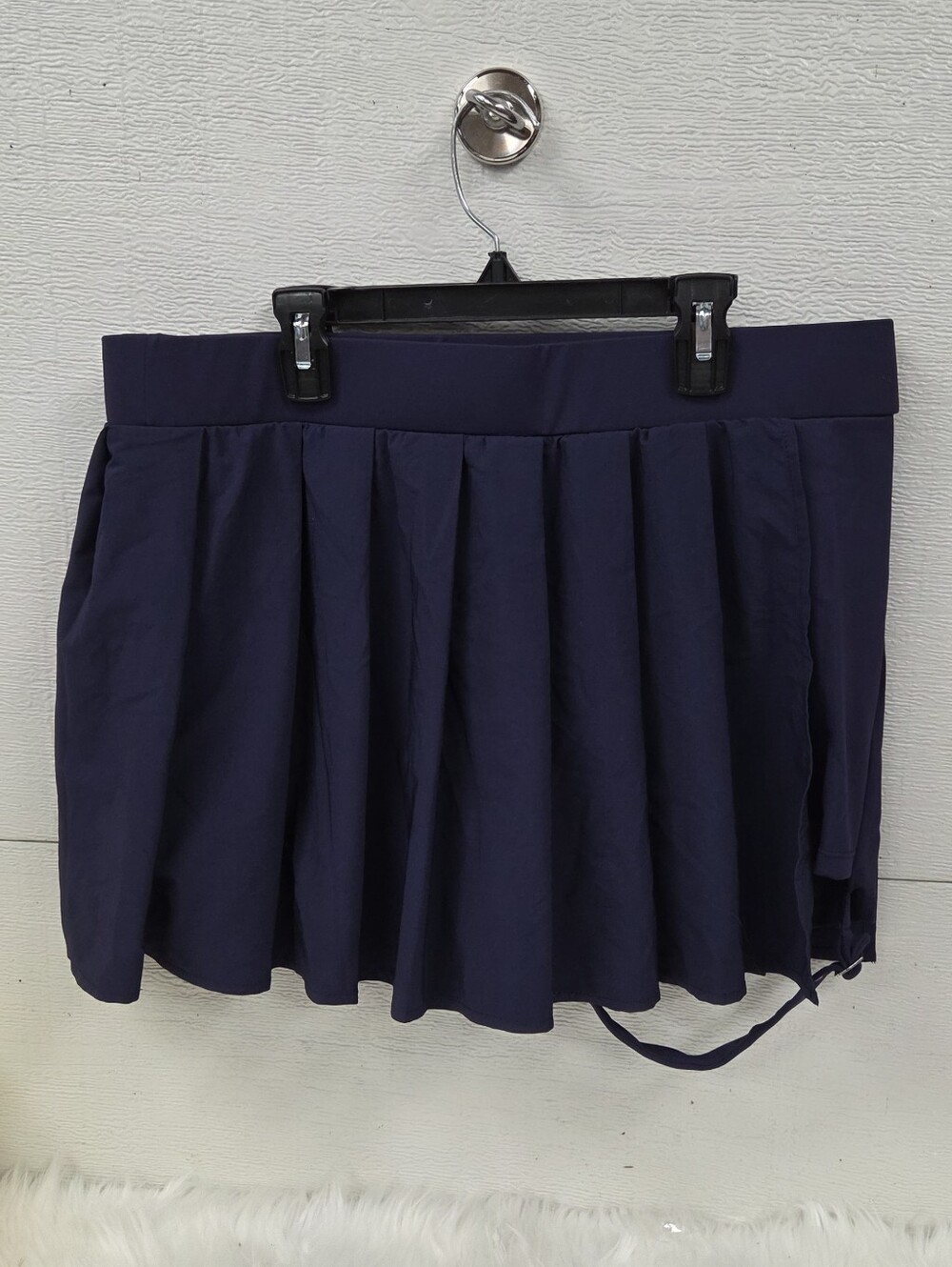 Halara Breezeful XLarge Navy Pleated Tennis Skort with Garters - Picture 4 of 7
